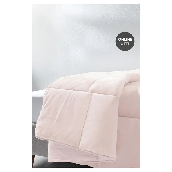 Yataş Macaron Pembe 155x215 Cm Welsoft Tek Kişilik Yorgan - Görsel 3
