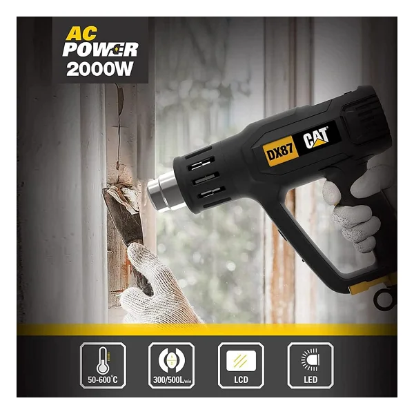 Cat Dx87 Dijital Göstergeli 2000 W Sıcak Hava Tabancası - Görsel 10