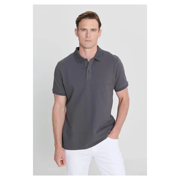 Altınyıldız Classıcs Slim Fit Dar Kesim Polo Yaka%100 Pamuk Kısa Kollu Tişört, Renk Nar Çiçeği, Beden M - Görsel 8