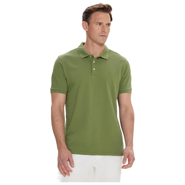 ALTINYILDIZ CLASSICS Erkek Açık Mavi Slim Fit Dar Kesim Polo Yaka%100 Pamuk Kısa Kollu Tişört, Açık Mavi, L - Görsel 2