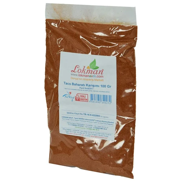 Lokmanavm Taco Baharatı Karışımı 100 Gr Paket - Görsel 4