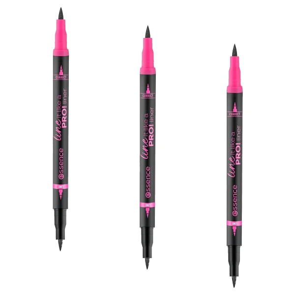 Essence Line It Like A Pro Çift Taraflı Siyah Eyeliner - Görsel 10