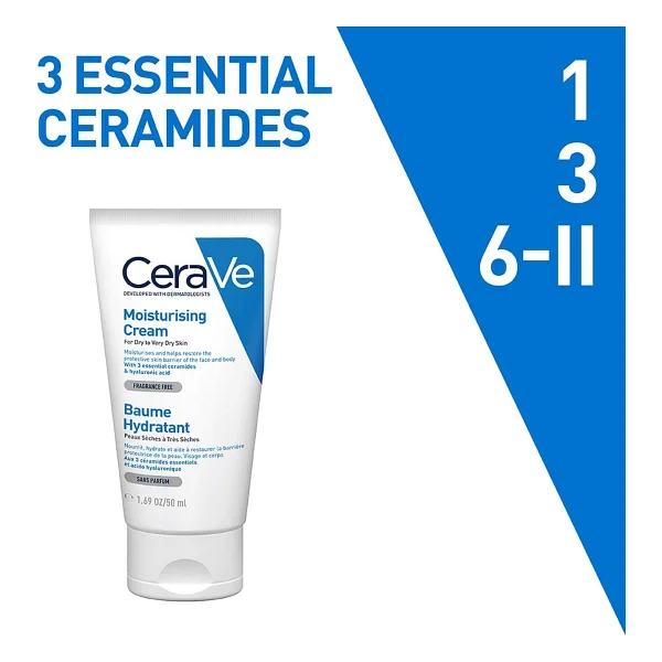Cerave Moisturising Cream 50 ml Nemlendirici Krem - Görsel 7