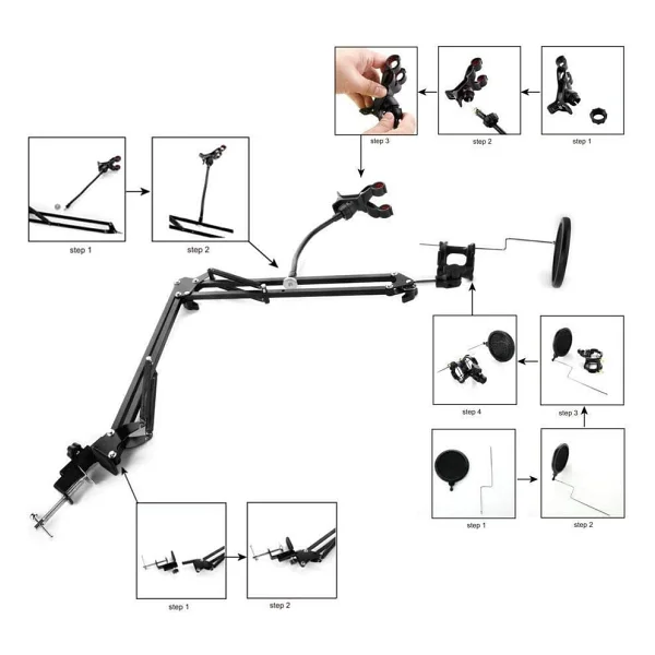 Microcase Al2552 3in1 Mikrofon Standı - Görsel 3