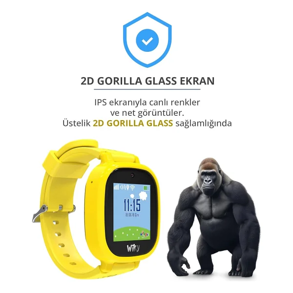 Wiky Watch 5e Sarı Akıllı Çocuk Saati - Görsel 9