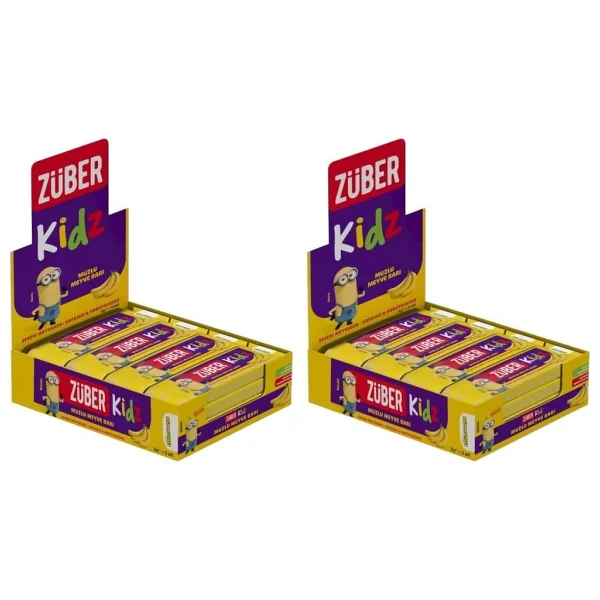 Züber Kidz Muzlu Meyve Bar 25gr X 16 Adet - Görsel 2