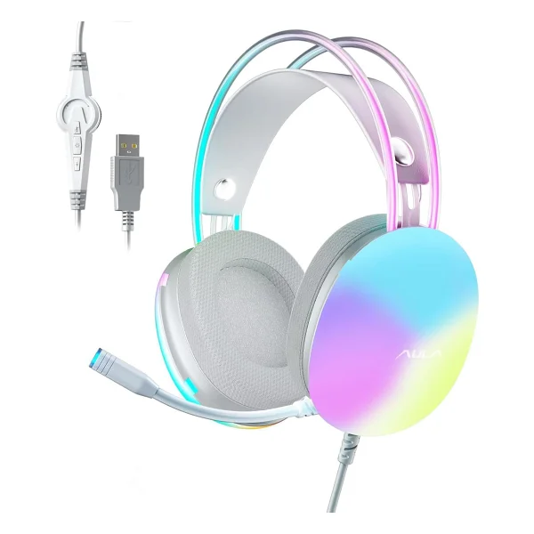 Aula S505 RGB USB Kablolu Kulak Üstü Oyuncu Kulaklığı - Görsel 10