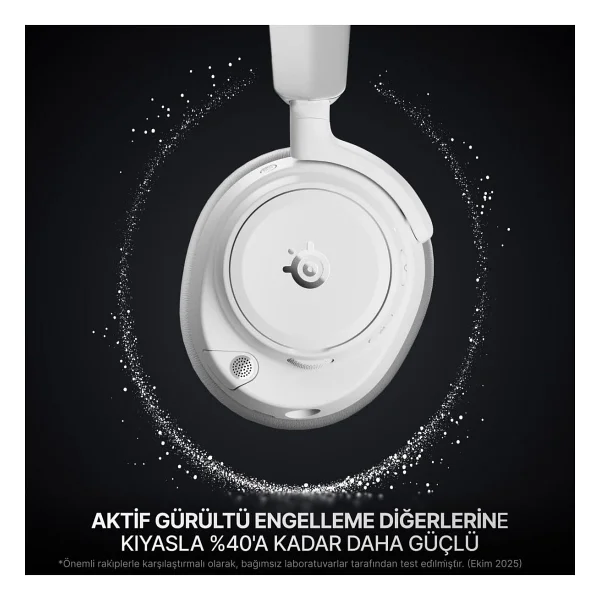 Steelseries Arctis Nova Pro Omni Beyaz 7.1 Type-C Kablolu/Kablosuz Kulak Üstü Oyuncu Kulaklığı - Görsel 5