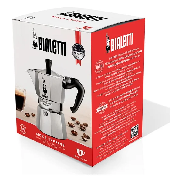 Bialetti Express 1 Cup Moka Pot Gri - Görsel 8
