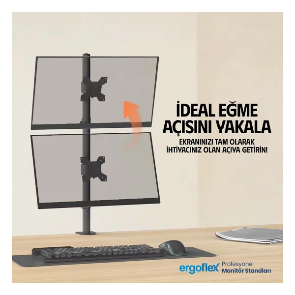Ergoflex Ef63 13-32 İnç İki Kollu Monitör Standı - Görsel 4