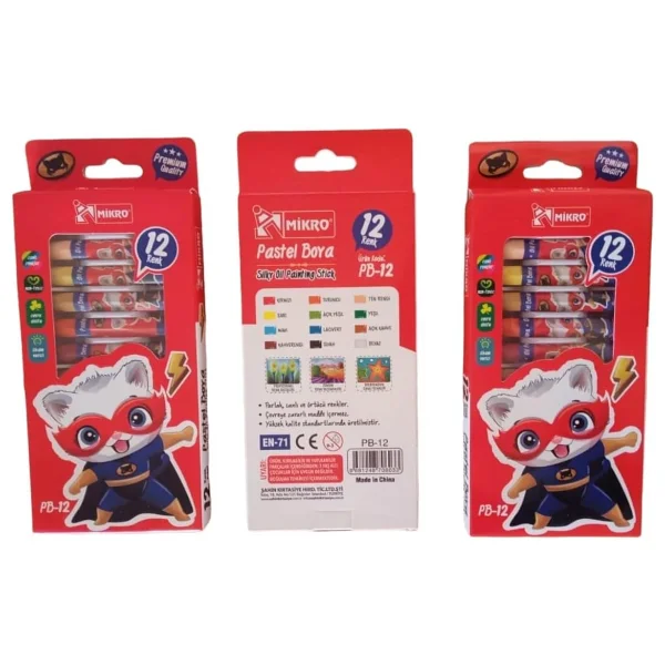 Mikro 12'li Pastel Boya - Görsel 3