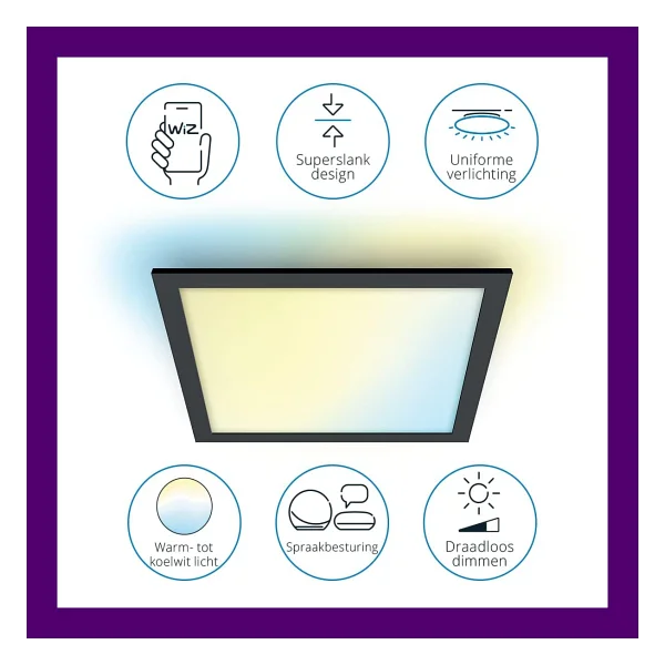 Wiz 36 W RGB Akıllı Panel Armatür - Görsel 2