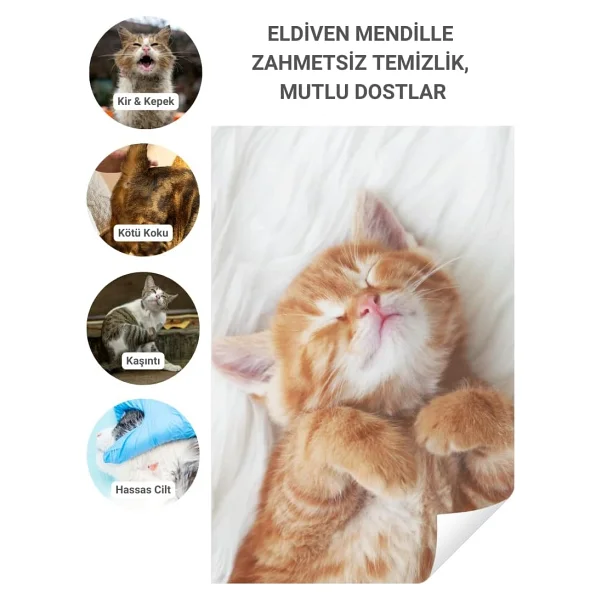 Greenwich Eldiven Mendil 20 Adet Yüz Göz Kulak Ağız Pati Arka Bölge Temizliği Kedi Köpek - Görsel 6