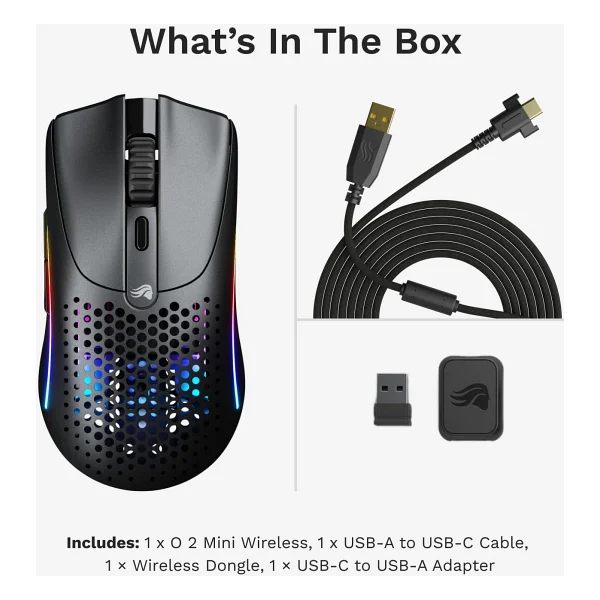 Glorious Model O 2 Mini RGB Optik Kablolu/Kablosuz Oyuncu Mouse - Görsel 10
