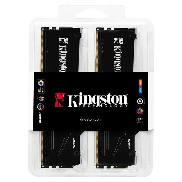 Kingston Fury Beast RGB 32 GB (2x16) 5600 MHz Cl36 Kf556c36bbeak2/32 DDR5 RAM - Görsel 3