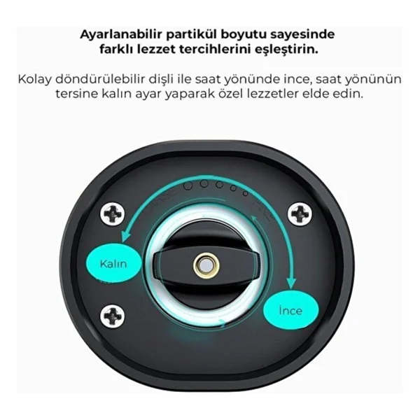 Neutron Pilli Led Işıklı Tuz ve Karabiber Öğütücü ikili Set - Görsel 3
