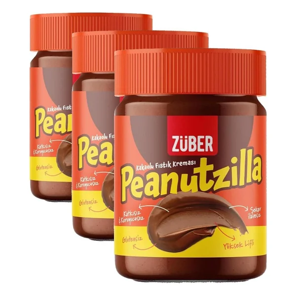 Züber Peanutzilla Kakaolu Fıstık Kreması 315 Gr - Görsel 9