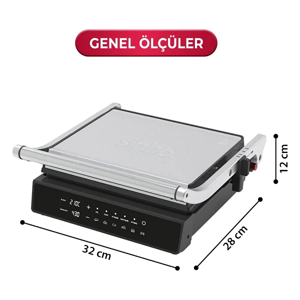 Sinbo Ssm-2596 2000 W Izgara Ve Tost Makinesi - Görsel 8
