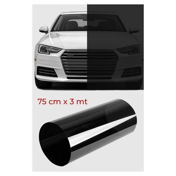 Amerikan Çizilmez Cam Filmi Koyu Ton 75 Cm X 3 Metre - Görsel 2