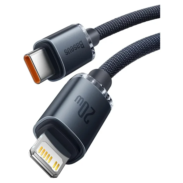 Baseus Crystal Shine 1.2 M Siyah Type-C To Lightning Hızlı Şarj Kablosu - Görsel 2