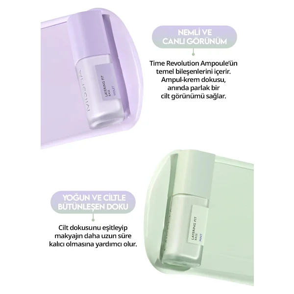 Missha Layering Fit Base Kızarıklıkları Nötrleyen Mint Spf 15 Pa+ 35 Ml Makyaj Bazı - Görsel 4
