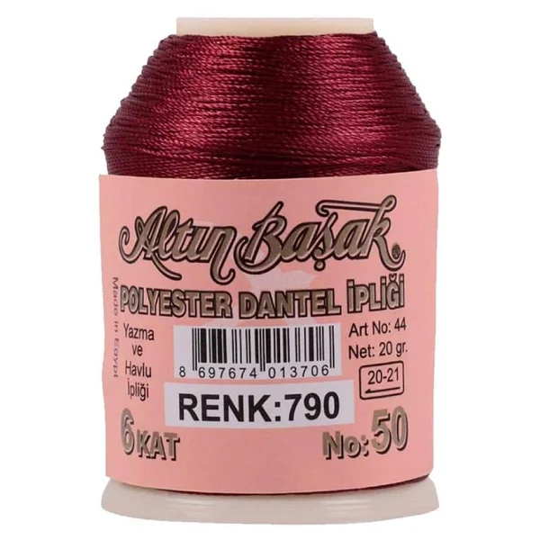 3 Adet Altınbaşak Oya ve Dantel İpi 20 gr - Royaleks - No: 790 - Görsel 3