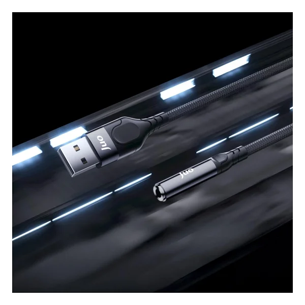 Juo USB-A To 3.5mm Jack Kulaklık Mikrofon Aux Dönüştürücü Harici Ses Kablosu - Görsel 3