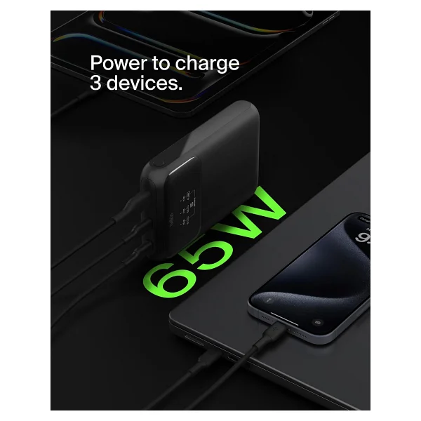 Belkin Boostcharge Pro Bpb020btbk 20000 mAh Hızlı Şarj Powerbank - Görsel 4