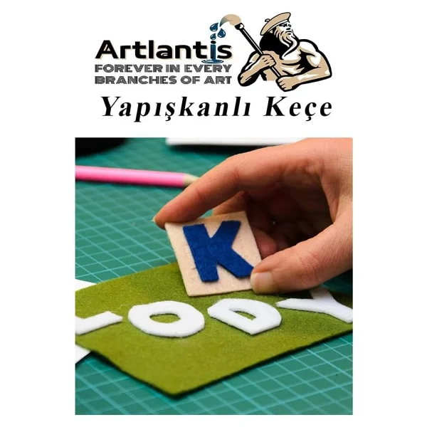 Artlantis Yapışkanlı Keçe 10 Renk A4 20x30 Cm 1 Paket Keçe Yapışkanlı 10 Lu Okul Kreş Okul Öncesi Etkinlik Hobi - Görsel 6