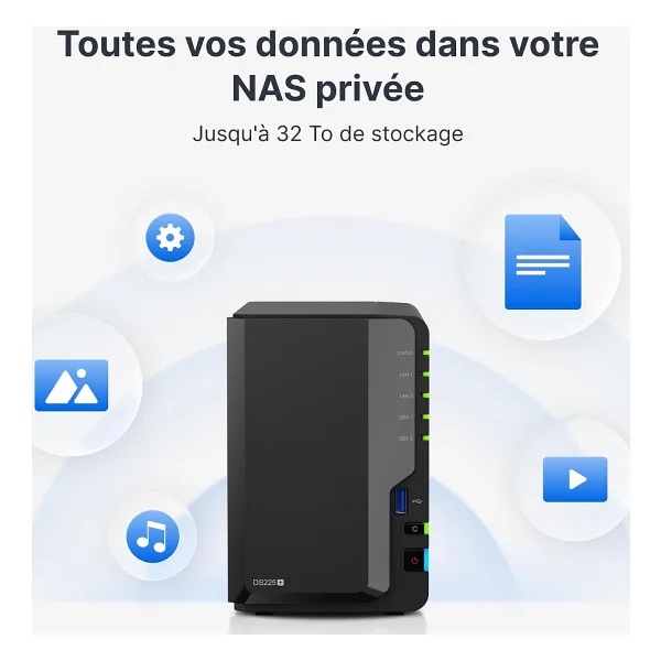 Synology DS225 Plus Nas Depolama Ünitesi - Görsel 6
