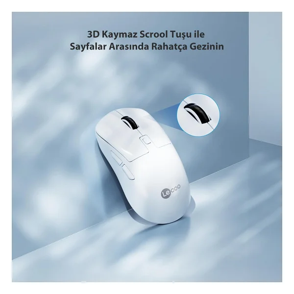 Lenovo Lecoo Ws216 Ergonomik Optik Kablosuz Mouse - Görsel 3