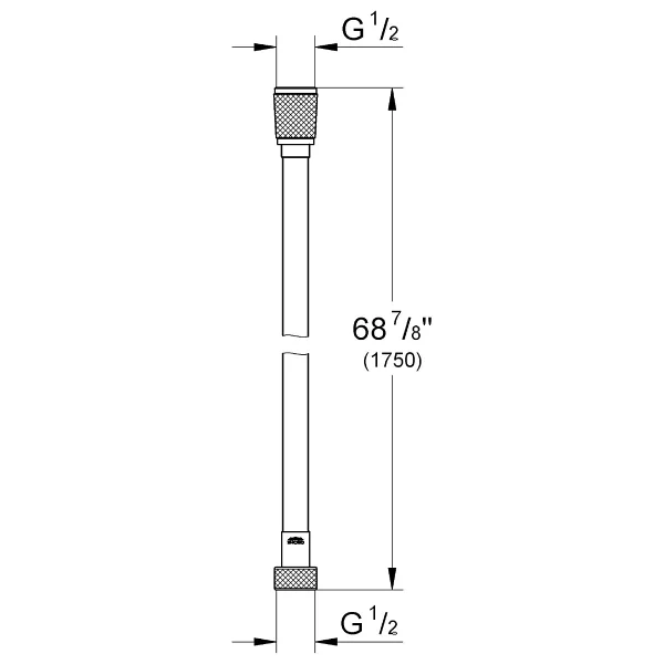 Grohe Silverfleks 28388A01 175 cm Hard Graphite Duş Hortumu - Görsel 3