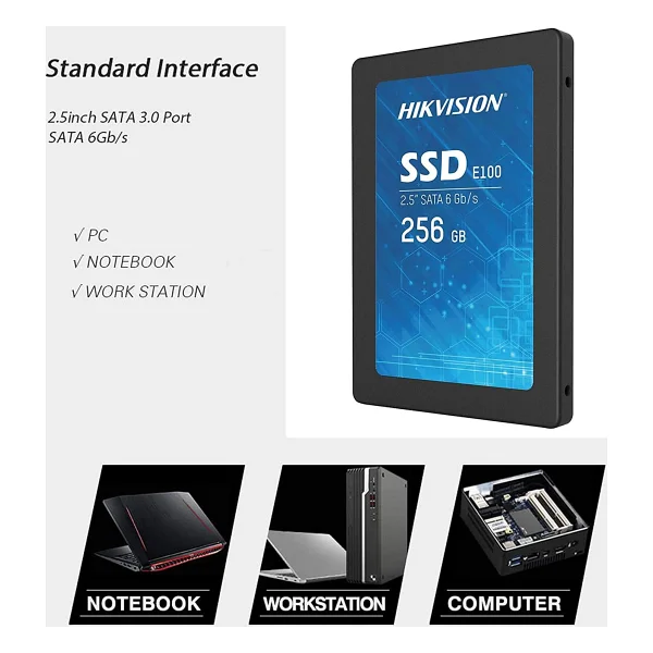 Hikvision E100/256g Sata 3.0 2.5" 256 GB SSD - Görsel 6