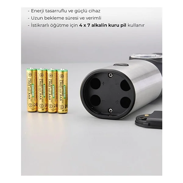 Neutron Pilli Led Işıklı Tuz ve Karabiber Öğütücü ikili Set - Görsel 2