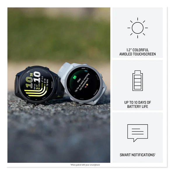 Garmin Forerunner 170 Music Beyaz Akıllı Saat - Görsel 3