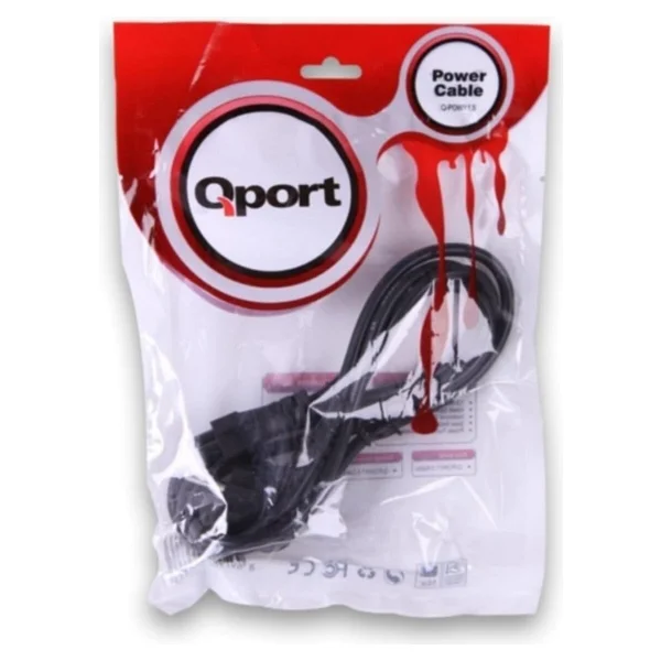 Qport Q-POWY1.5 1.5MT Notebook Power Kablo - Görsel 5