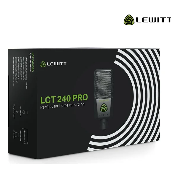 Lewitt LCT 240 Pro Siyah Condenser Stüdyo Kayıt Mikrofonu - Görsel 9