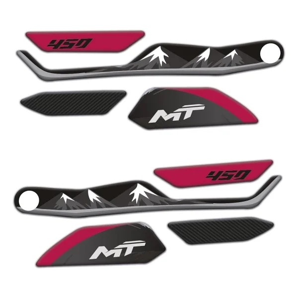 Redlinegrafik Cf Moto 450 Mt 2024 Uyumlu Full Sticker Set Pembe Magenta Siyah - Görsel 2