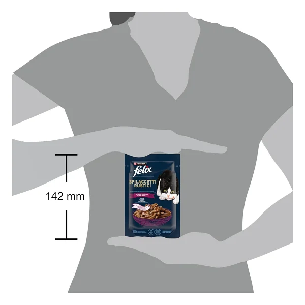 Felix Felix Lezzetli Et Dilimleri Ordekli Kedi Yas Mamasi 80 Gr X 26 Li - Görsel 5