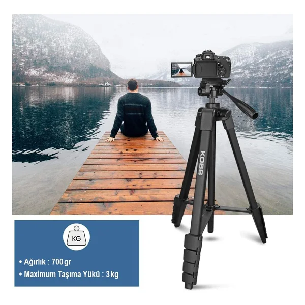 Kobb Kbl16t 160 Cm Su Terazili Profesyonel Alüminyum Lazer Tripod - Görsel 8