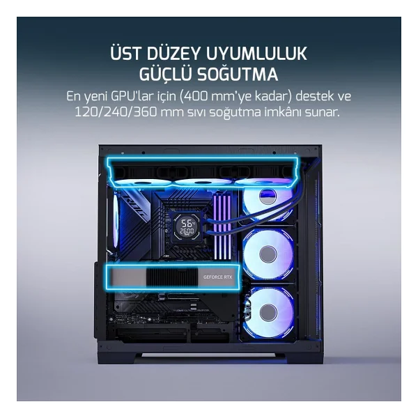 GamePower Warcry Pulse 4x12Cm ARGB Fan Temperli Cam ATX 650W 80+ Bronze Gaming Kasa - Görsel 5