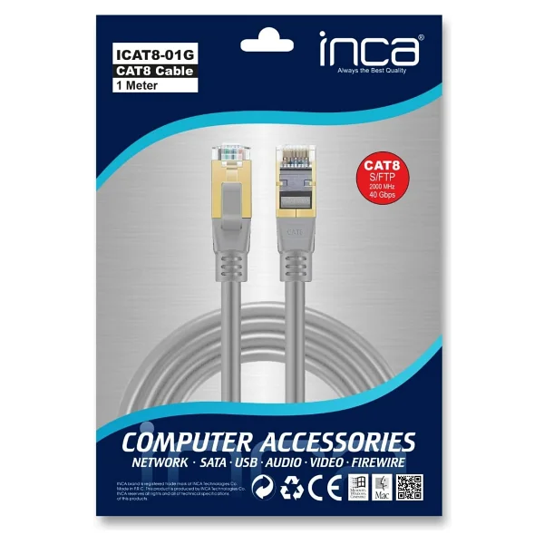 Inca Icat8-03g 3 M Cat8 Patch Kablo - Görsel 5
