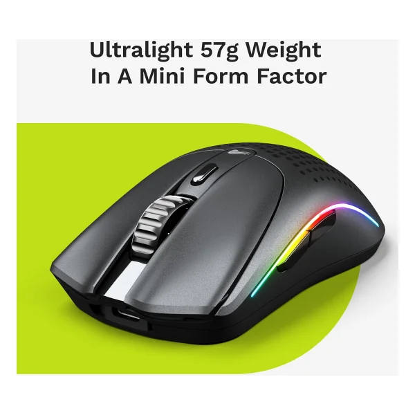 Glorious Model O 2 Mini RGB Optik Kablolu/Kablosuz Oyuncu Mouse - Görsel 3
