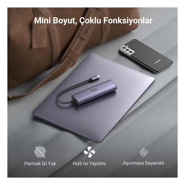 Ugreen USB C Hub 4K 60hz Hdmı HDR 1gbps Ethernet 100w Pd, Sd/Microsd, MacBook Air/Pro, iPad İçin 2 USB 3.0 Uyumlu - Görsel 8