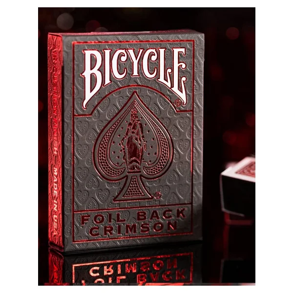 Bicycle Metalluxe Foil Back Crimson Red İskambil Kağıdı - Görsel 9