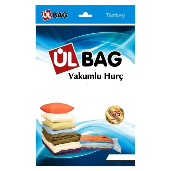 Ülbag (3 Adet) Büyük Boy (90 cm x 120 cm) Yorgan,Battaniye Baza Altı İçin Vakumlu Poşet - Vakumlu Hurç - Vakumlu Torba - Görsel 2