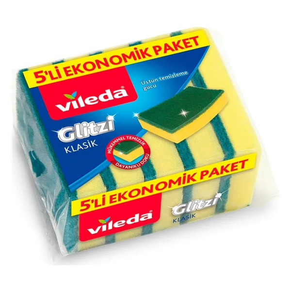 Vileda 10'lu Düz Hijyenik Bulaşık Süngeri - Görsel 2