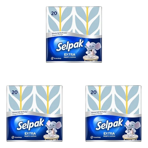 Selpak 20'li Deluxe Peçete - Görsel 8