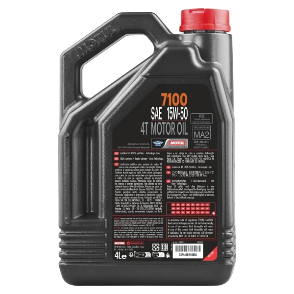 Motul 7100 15w-50 4t 4 Lt Motosiklet Yağı - Görsel 2