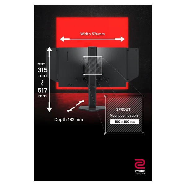Benq Zowie Xl2566x Plus 24.1" 0.5 Ms Full HD 400 Hz Oyuncu Monitörü - Görsel 7